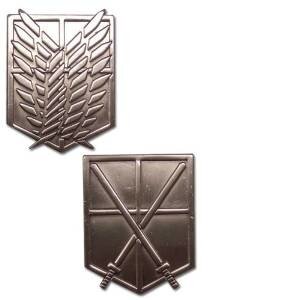 Attack on Titan 104th Trainees Squad & Scouting Legion Emblem Pins