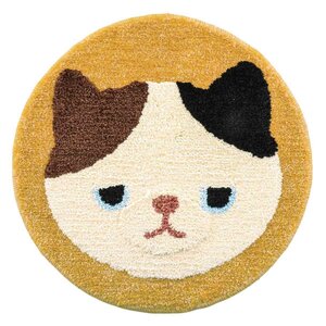 Fluffy Animals Round Mat Collection Yuzu