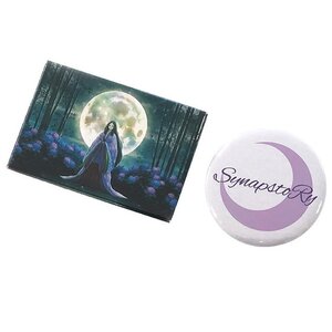 Rico Sasaki SynapstoRy/Princess Kaguya Pin Badge Set