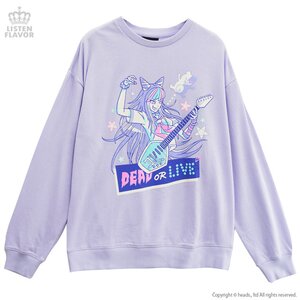 LISTEN FLAVOR Danganronpa Dead or Live Ibuki Mioda Sweatshirt Lavender