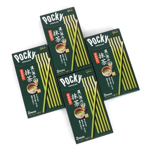Pocky Double Rich Matcha 2P 4 Boxes