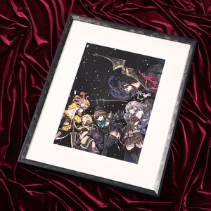 Terra Battle Dancers Lithograph w/ Frame