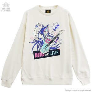 LISTEN FLAVOR Danganronpa Dead or Live Ibuki Mioda Sweatshirt Vanilla