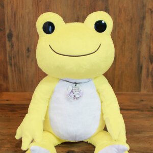 Pickles the Frog - Check Pickles Plushie (Medium) yellow
