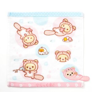 Rilakkuma Kyou mo Pukapuka Dararakko Mini Towel Korilakkuma