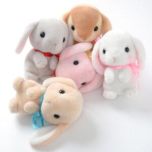 Pote Usa Loppy Onedari Rabbit Plush Collection (Standard) Complete Set + Mini Plushie