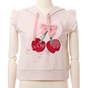 LIZ LISA Chocolate-Dipped Cherries Pullover Pink