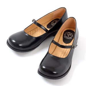 Yosuke USA Flat Strap Shoes Black 24.5