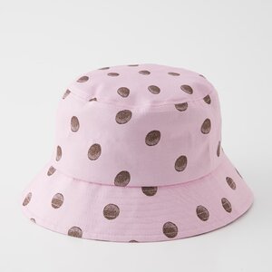 Junji Ito R4G Uzumaki Dots Pink Bucket Hat
