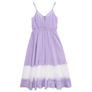 LISTEN FLAVOR Broken Heart Tulle Camisole Dress Light Purple