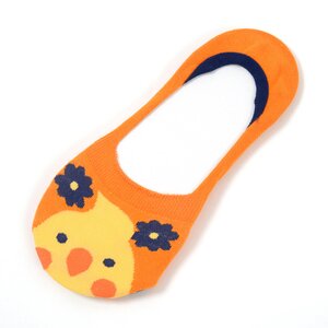 KOTORITACHI Cockatiel Low-Cut Socks Orange