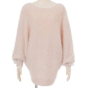 LIZ LISA Lace-Up Sleeve Dolman Top Pink