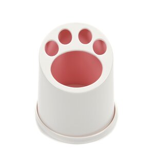 Toothbrush Stand White Cat