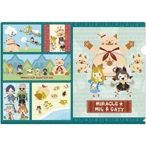 Monster Hunter XX A4 Clear File Miracle Mil & Caty