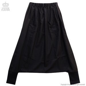 LISTEN FLAVOR Ring Sarouel Pants Black