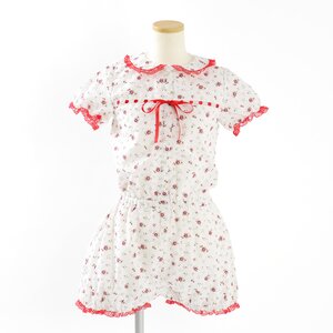 Swankiss Flower Pattern Rompers White