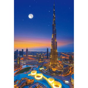 Burj Khalifa Dubai Glowing Jigsaw Puzzle