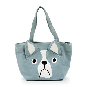 FLAPPER Denim Buburin Lunch Tote Sax