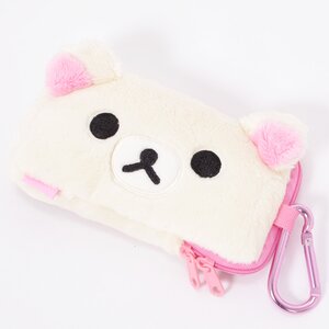 Rilakkuma Face Plushie Smartphone Pouches Korilakkuma