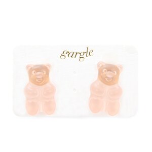 gargle Gummy Bear Earrings Light Pink