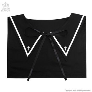 LISTEN FLAVOR Gothic Sailor Collar Black
