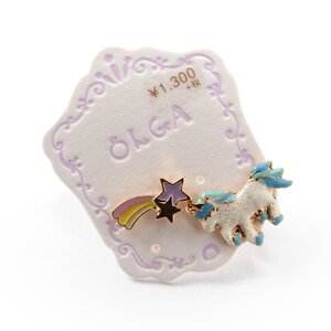 Osewaya Unicorn & Star Earrings Blue