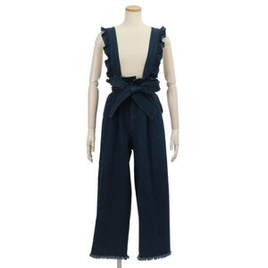 LIZ LISA Denim Overalls Medium Blue