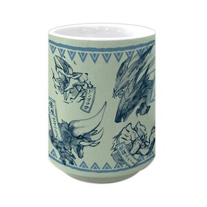 Monster Hunter XX Japanese-style Teacup Blue