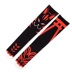 Okitsune-sama Knee Highs Black