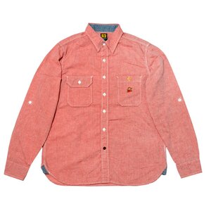 CHAMBRAY SHIRTS SUPER MARIO BROS.(RED) M