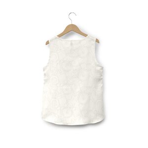 Hatsune Miku Pixel Icon Pattern White Tank Top S