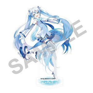 Snow Miku x Hirohako Large Acrylic Stand Hakodate Art by Omutatsu