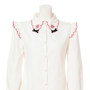 Swankiss Frilled Blouses White