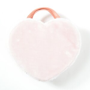 FLAPPER Heart Three-way Fur Bag Pink