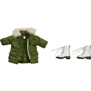 Nendoroid Doll Warm Clothing Set: Boots & Mod Coat Khaki Green