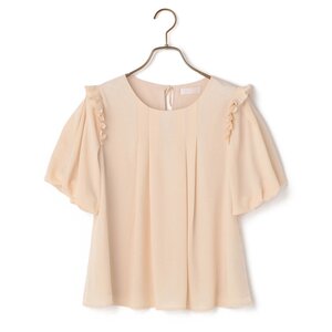 LIZ LISA Tucked Chiffon Blouse Pink