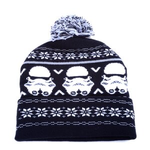 Star Wars Stormtrooper Fair Isle Pom Beanie