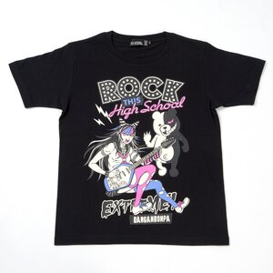 LISTEN FLAVOR Danganronpa Ibuki Mioda & Monokuma T-shirt Black BLACK XL