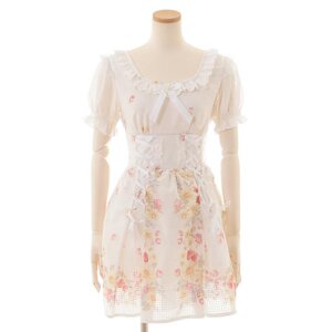 LIZ LISA Daisy Berry Dress White
