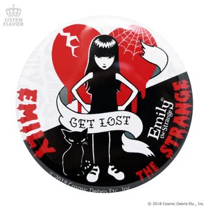 LISTEN FLAVOR Emily the Strange Get Lost Badge
