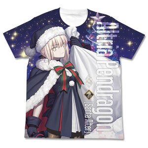 Fate/Grand Order Rider/Altria Pendragon [Santa Alter] Full-Color White T-Shirt S