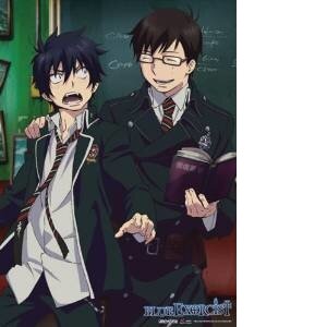 Blue Exorcist Rin & Yukio Fabric Poster