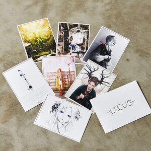 LOCUS Postcard Set White