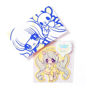 Ice Cream Zombie Sticker Lemon Sherbet