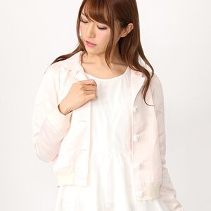 Ank Rouge Lapin Satin Blouson Pink