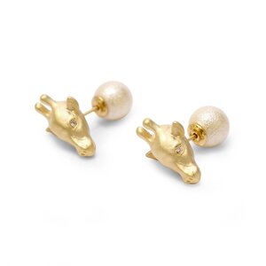 Lilou Animal Head Earrings Giraffe