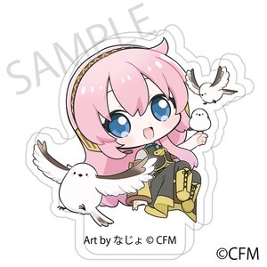 Snow Miku x Hirohako Ultra-thick Acrylic Chibi Figure Hakodate Megurine Luka Art by Nazyo