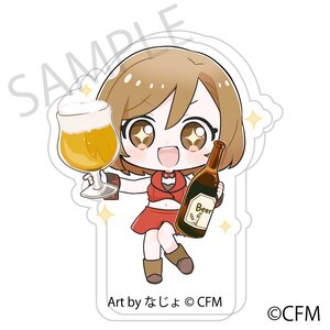 Snow Miku x Hirohako Ultra-thick Acrylic Chibi Figure Hakodate MEIKO Art by Nazyo