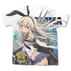 Kantai Collection -KanColle- Animation Sequence Shimakaze White Graphic T-Shirt M