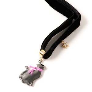 Cat & Ribbon Choker 2 Black
